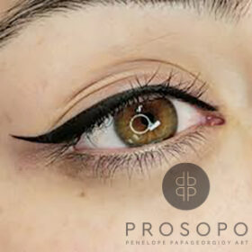 ημιμόνιμο eyeliner έντονο βλέμμα αποτέλεσμα